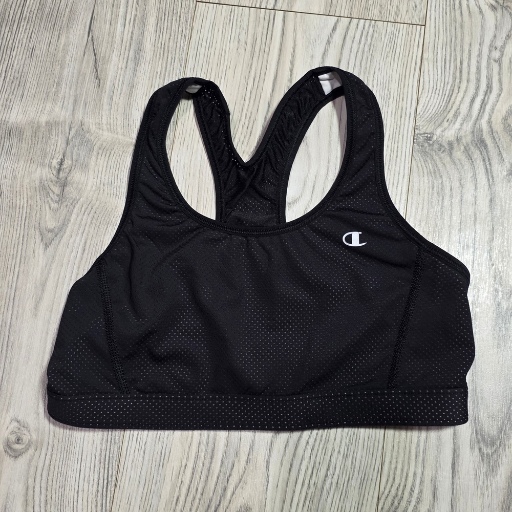 Champion Reversible Mesh Keyhole Racerback Sports Bra - Size Extra Small